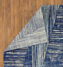 Tower Hill Abstract Blue Soft Area Rug