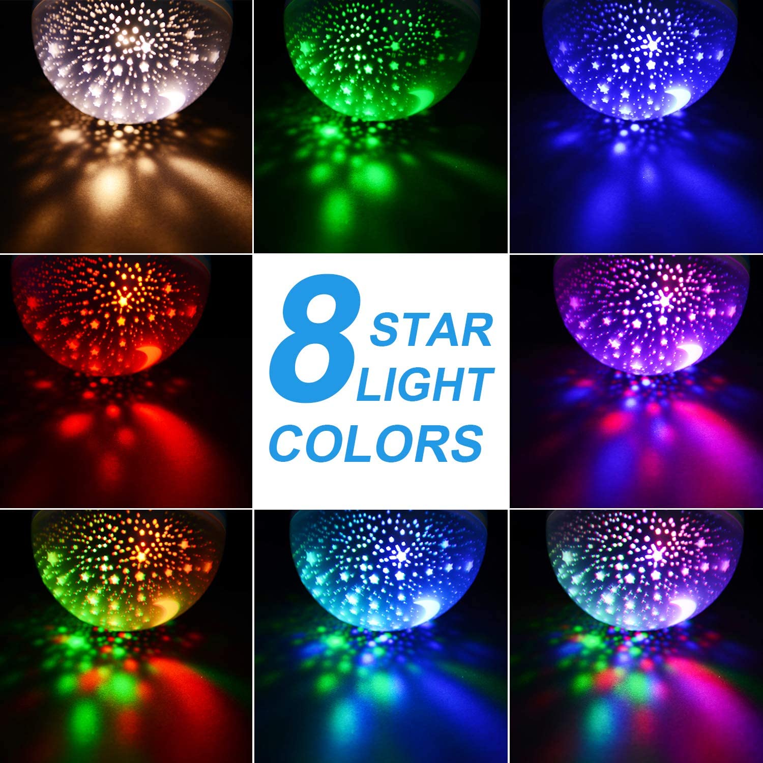 Moon and Stars Led Lamp Light. Colour Changing Lamp. Childrens 
