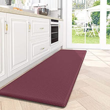 Kitchen Mat Cushioned Anti Fatigue Comfort Mat, Non-Slip Memory Foam Kitchen Mats for Floor, Waterproof Kitchen Rugs for Sink, 17x47 Inch, Wheat