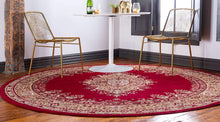 Traditional Medallion Burgundy Soft Area Rug