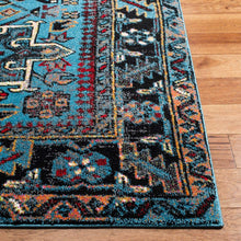 Oriental Persian Area Rug,  Square, Blue/Grey