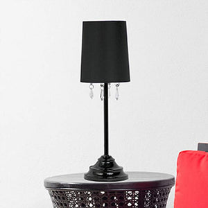 Simple Designs 16 1/2" High Black Metal Accent Table Lamp