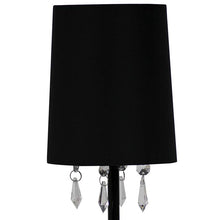 Simple Designs 16 1/2" High Black Metal Accent Table Lamp