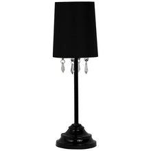 Simple Designs 16 1/2" High Black Metal Accent Table Lamp