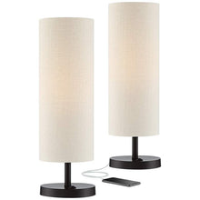 Bronze Outlet USB Table Lamps Set of 2