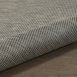 Positano Flat-Weave Indoor/Outdoor Charcoal Area Rug