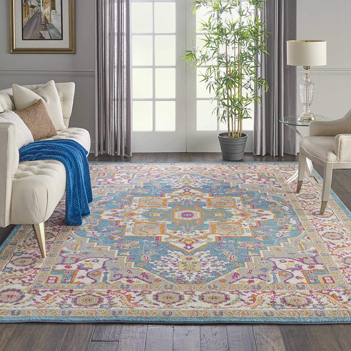 Persian Colorful Teal Multicolor Area Rug Modern Rugs And Decor   914 2BEdMJSbL. AC SL1500 1200x1200 