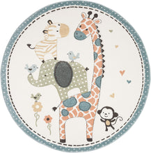 Carousel Kids Collection CRK120A Animal Nursery Playroom Area Rug,Ivory