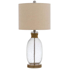 Seymour Clear Bubble Glass Rope Table Lamp