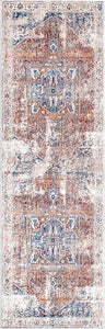 nuLOOM Ethel Medallion Fringe Area Rug lvory