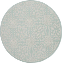 Transitional Floral Ivory/Green Area Rug