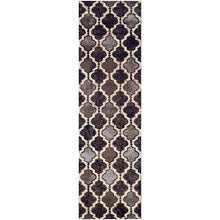 Modern Trellis Chocolate Brown Area Rug