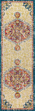 Bohemian Flair Boho Medallion Traditional Soft Area Rug Cream/Orange