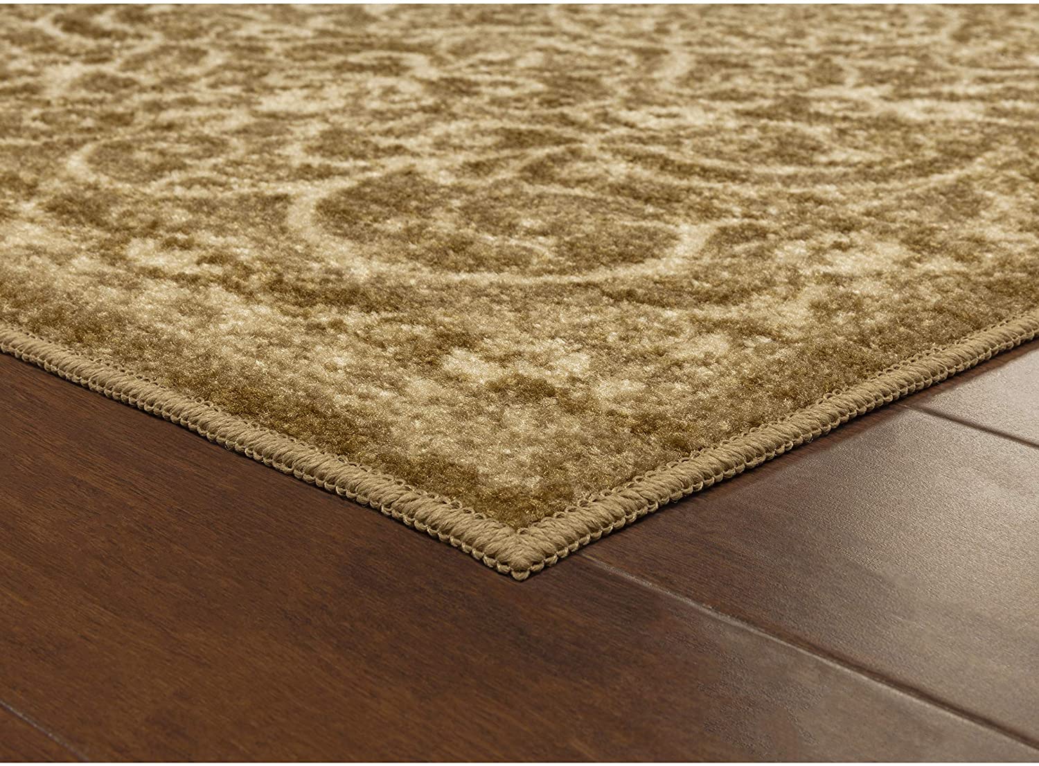 Maples Rugs Pelham Vintage Runner Rug Non Slip Washable Hallway Entry Carpet  [Made in USA], 2 x 6, Grey/Blue
