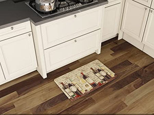 Art3d Premiun Reversible Anti-Fatigue Kitchen Mat, Anti-Slip Floor Comfort Mat for Kitchen, Bathroom, Laundry Room or Office (18x30, Marble Design)