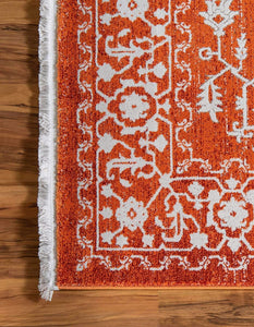 Traditional Distressed Vintage Classic Terracotta Area Rug
