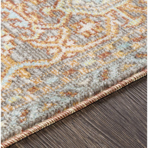 Amaury Indoor/ Outdoor Medallion Area Rug, Burnt Orange