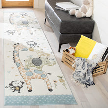 Carousel Kids Collection CRK120A Animal Nursery Playroom Area Rug,Ivory