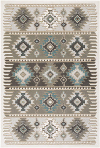 South Western Soft Area Rug Gray/Blue