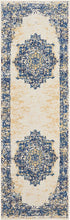 Navy Blue White Distressed Persian Area Rugs