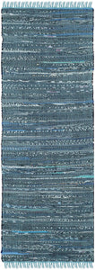 Hand Woven Blue and Multi Cotton Area Rug