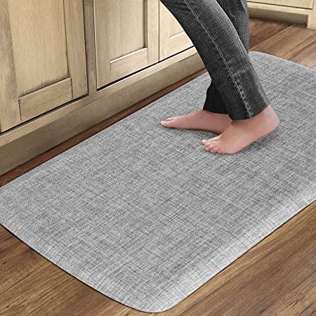 QiyI Floor Comfort Mats 2 Pieces Kitchen Rugs Leather Waterproof Oil P –  Modern Rugs and Decor