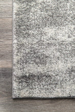 Contemporary Abstract Area Black Grey Soft Rug
