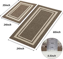 Kitchen Mat [2 PCS] Thick Kitchen Rugs Non-Skid Ergonomic Comfort Standing Mat