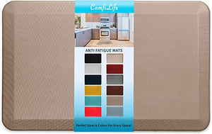 Anti Fatigue Floor Mat – 3/4 Inch Thick Perfect Kitchen Mat, Standing Desk Mat – Comfort at Home, Office, Garage – Durable – Stain Resistant – Non-Slip Bottom (20" x 32", Black)
