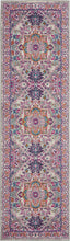 Passion Persian Colorful Light Grey/Pink Area Rug