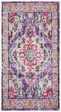 Distressed Violet Fuchsia Soft Area Rug