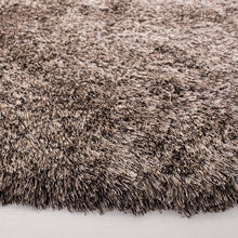 Premium Handmade Silken Sable Brown Plush Shag Area Rug