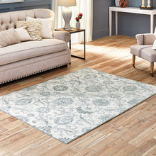 Maples Rugs Blooming Damask Area Rugs Grey/Blue