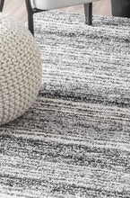 Premium Handmade Striped Gray Plush Shag Area Rugs