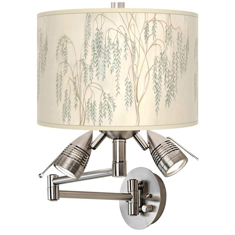 Weeping Willow Giclee Plug-In Swing Arm Wall Lamp