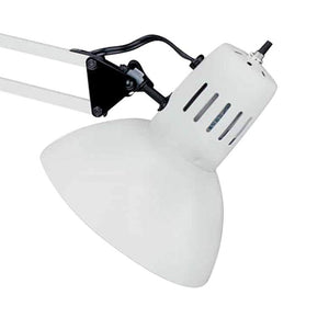 Lorn Gloss White Metal Clamp-On Task Lamp