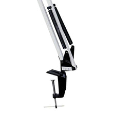 Lorn Gloss White Metal Clamp-On Task Lamp