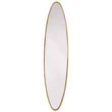 Zuo Envoy Gold 10 1/2" x 46" Oval Wall Mirror