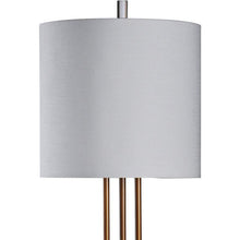 Bardot Bronze Metal and White Marble Buffet Table Lamp