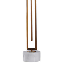 Bardot Bronze Metal and White Marble Buffet Table Lamp