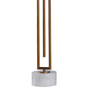 Bardot Bronze Metal and White Marble Buffet Table Lamp