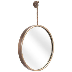 Zuo Moss Gold 16" x 24" Decorative Wall Mirror