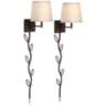 Lanett Painted Bronze Plug-In Swing Arm Wall Lamp Set of 2