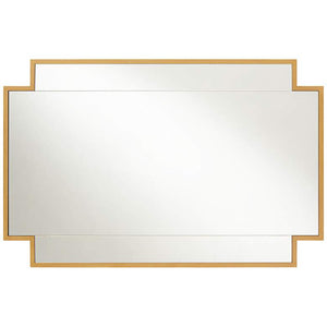 Corson Antique Gold 26" x 40" Cut Edge Wall Mirror