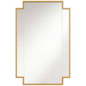 Corson Antique Gold 26" x 40" Cut Edge Wall Mirror