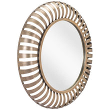 Zuo Fallon Gold 26" Round Decorative Wall Mirror