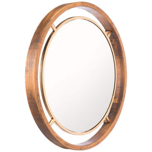 Zuo Starbird Gold 23 1/2" Round Decorative Wall Mirror