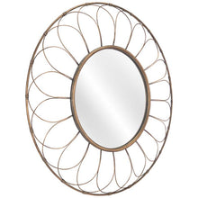 Zuo Alida Gold 33" Round Decorative Wall Mirror