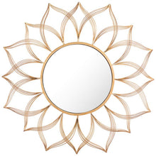 Zuo Flower Gold 26 3/4" Round Wall Mirror