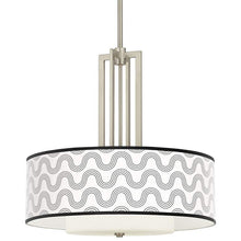 Carey 24" Brushed Nickel 4-Light Chandelier